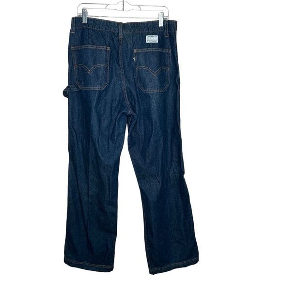 Vtg Levi’s Women’s Black Tab Carpenter Jeans High Rise Loose Fit Size 12 Blue - Picture 5 of 5